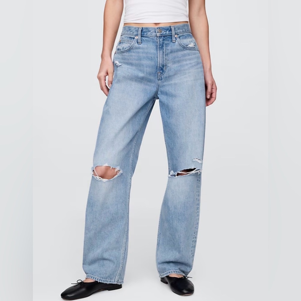 Gap High Rise Barrel Jeans